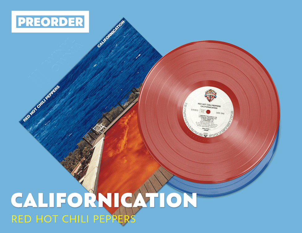 RED HOT CHILI PEPPERS CALIFORNICATION 2LP RED &amp; OCEAN BLUE