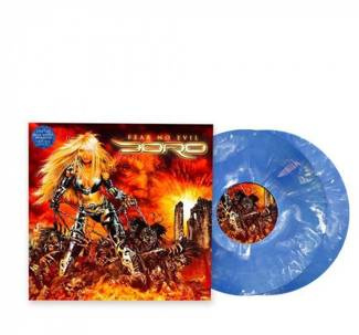 DORO Fear No Evil BLUE WHITE 2LP