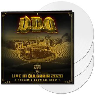 U.D.O. Live in Bulgaria 2020 Pandemic Survival Show WHITE 3LP