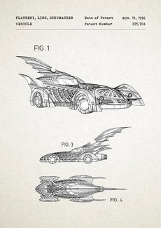 Batman - Batmobil PLAKAT