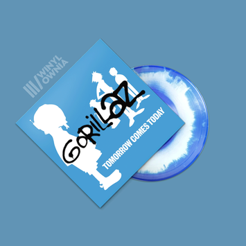 GORILLAZ Tomorrow Comes Today LP BLUE & WHITE