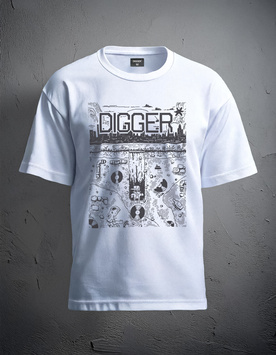 T-SHIRT PIXEL DIGGER WHITE