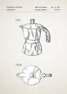 Kawiarka patent PLAKAT