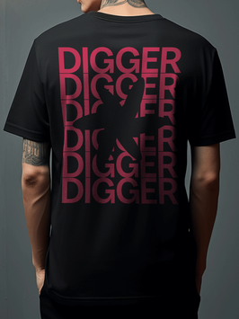 T-SHIRT DIGGER BACK BLACK