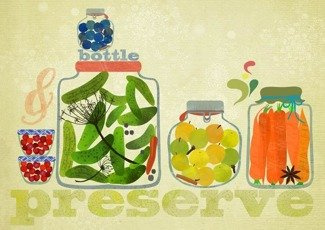 Bottle & Preserve PLAKAT