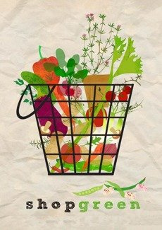Shop Green PLAKAT