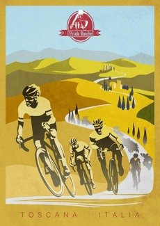 Strade Bianche Italia PLAKAT