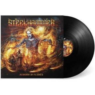 CHRIS BOHLTENDAHL'S STEELHAMMER Reborn In Flames BLACK LP