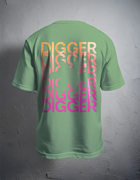 T-SHIRT DIGGER BACK GREEN