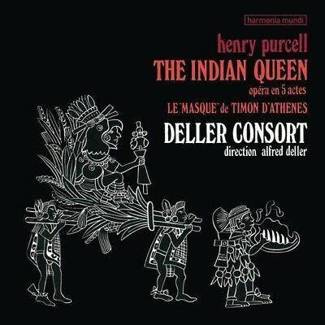 PURCELL The Indian Queen Deller The King's Musick The Deller Choir Knibbs 2LP