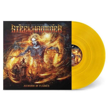 CHRIS BOHLTENDAHL'S STEELHAMMER Reborn In Flames YELLOW LP