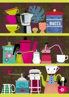 Coffeelovers Shelf PLAKAT