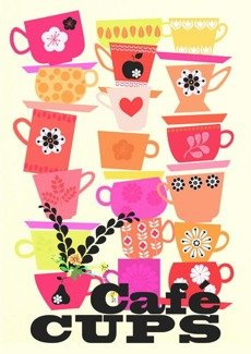 Cafe Cups PLAKAT