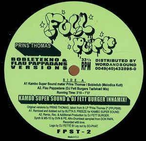 PRINS THOMAS  Bobletekno & Flau Pappadans Versions 12"