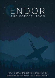 Star Wars - Endor PLAKAT