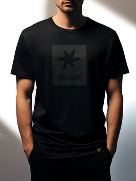 T-SHIRT DIGGER INSIDE BLACK