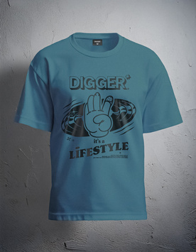 T-SHIRT LIFESTYLE DIGGER BLUE