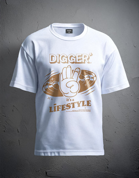 T-SHIRT LIFESTYLE DIGGER WHITE