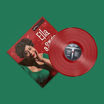 ELLA FITZGERALD Ella Wishes You A Swinging Christmas LP RED