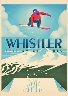 Whistler - Snowboard Booter PLAKAT